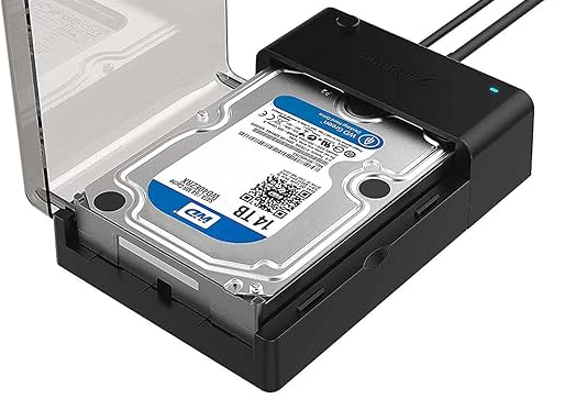 他のコンピュータに接続するための外付けHDD・ドック