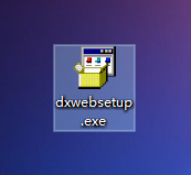dxwebsetup.exe プログラムをインストールします。