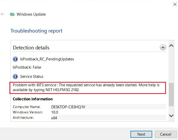 Windows アップデート エラー NET HELPMSG 2182