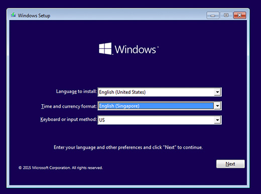Windows 10の設定画面