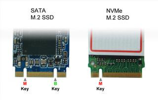 M.2 SATAとM.2 NVMeの比較