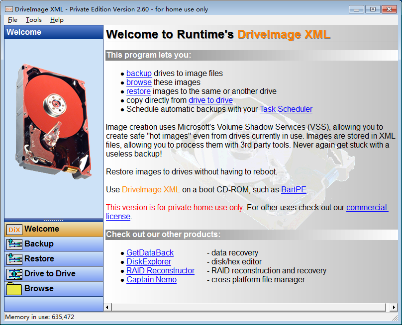 DriveImage XML