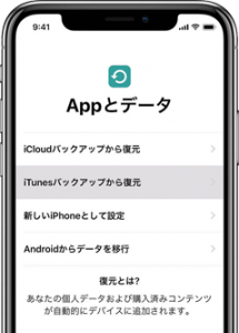 バックアップと復元