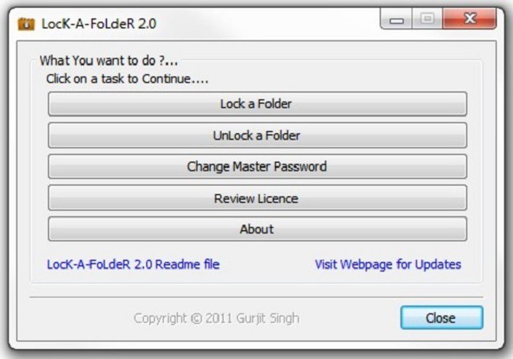 Lock A Folderソフト