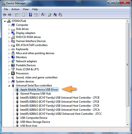 Apple Recovery（iBoot）USB Composite Deviceを右クリックしドライバをアンインストール