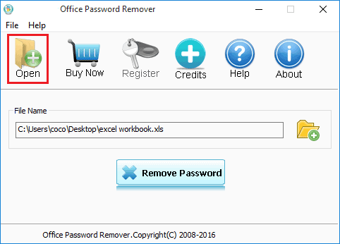 Office Password Removerソフトでエクセルパスワード解除