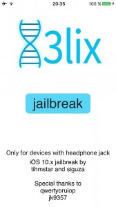 doubleh3lixのjailbreakボタンを押す