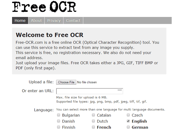 Free OCRフリーソフト