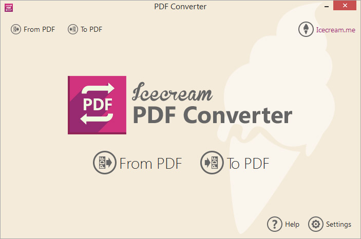 Icecream PDF Converterソフト