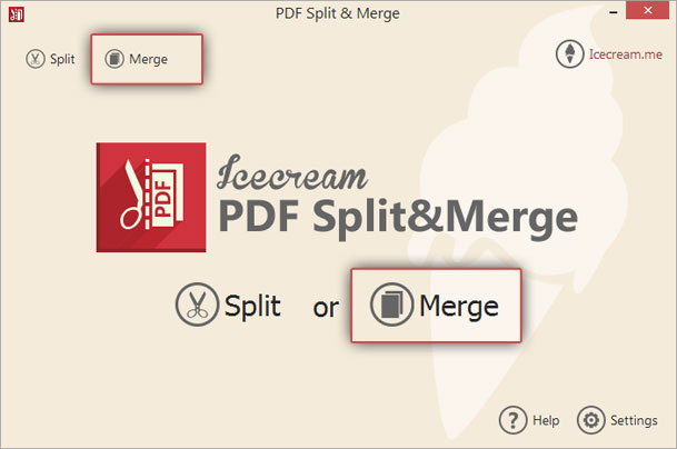 Icecream PDF Split & MergeでPDF結合