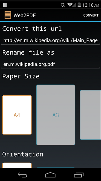 Web2PDFでHTMLをPDFに変換