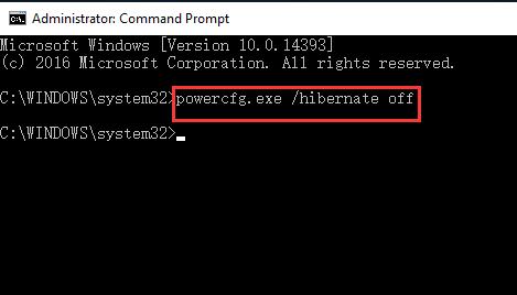 powercfg.exe /hibernate onコマンド