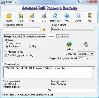 Advanced RAR Password Recoveryソフト