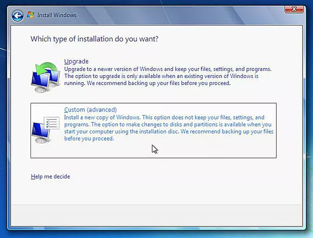どのような種類の Windows 7 インストールが必要ですか