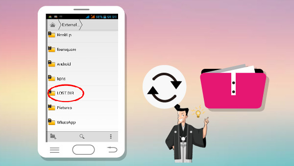 Android SDカードからLOST.DIRファイルを復元する方法