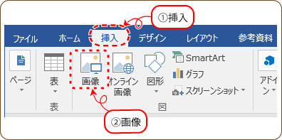 Wordに画像を挿入